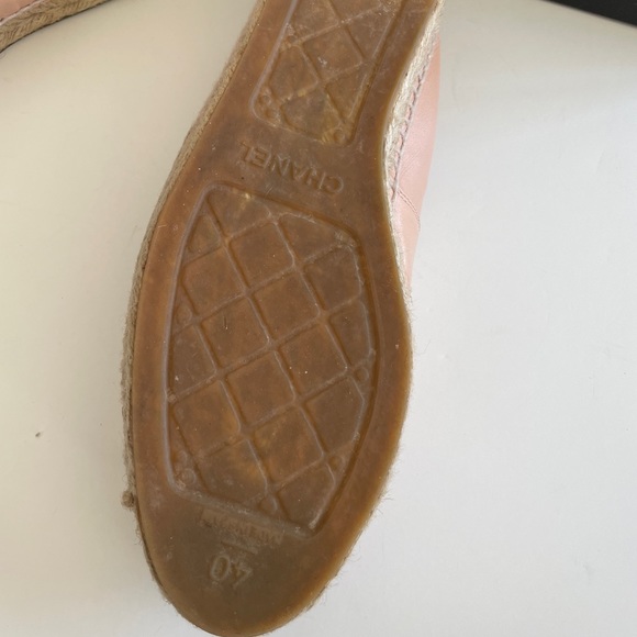 Chanel Espadrilles Lambskin Nude Color - Size 40 - Picture 8 of 13